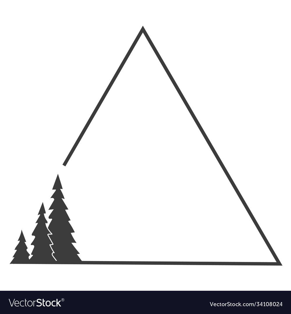 Pine Trees within a Triangle