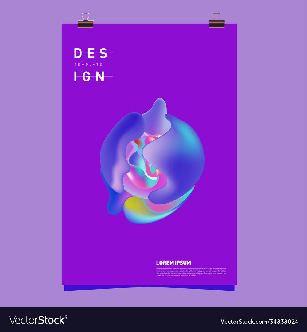Simple abstract colorful fluid background Vector Image Simple abstract colorful fluid background