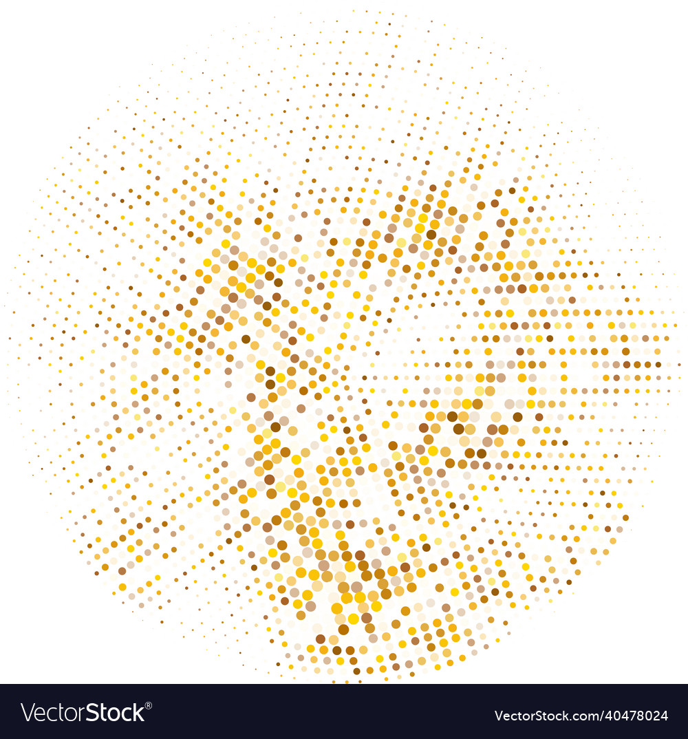 Sparkling glitters halftone pattern abstract