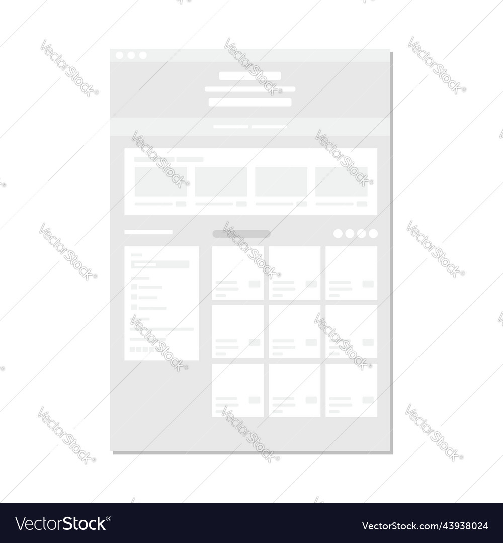 Website wireframe ui landing pages template illust