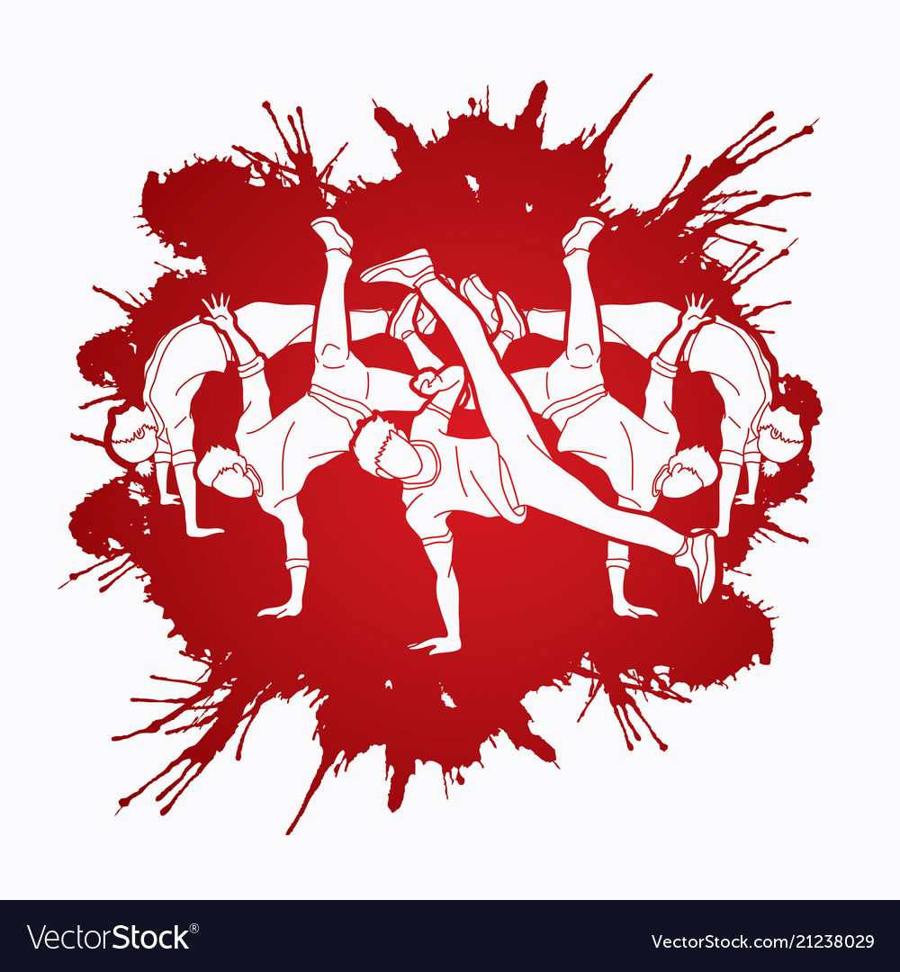 Dancer dancing people group of people dancing Vector Image