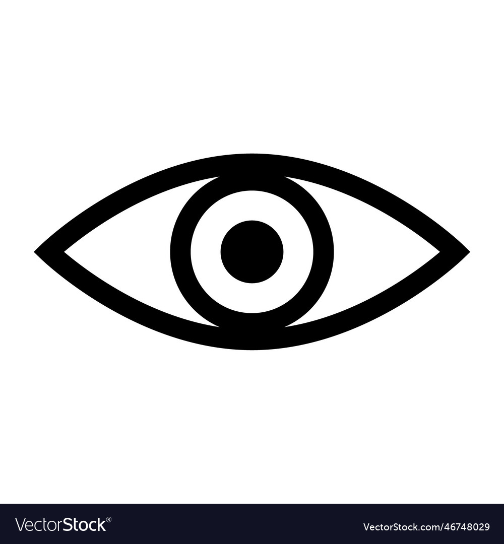 Eye icon Royalty Free Vector Image - VectorStock