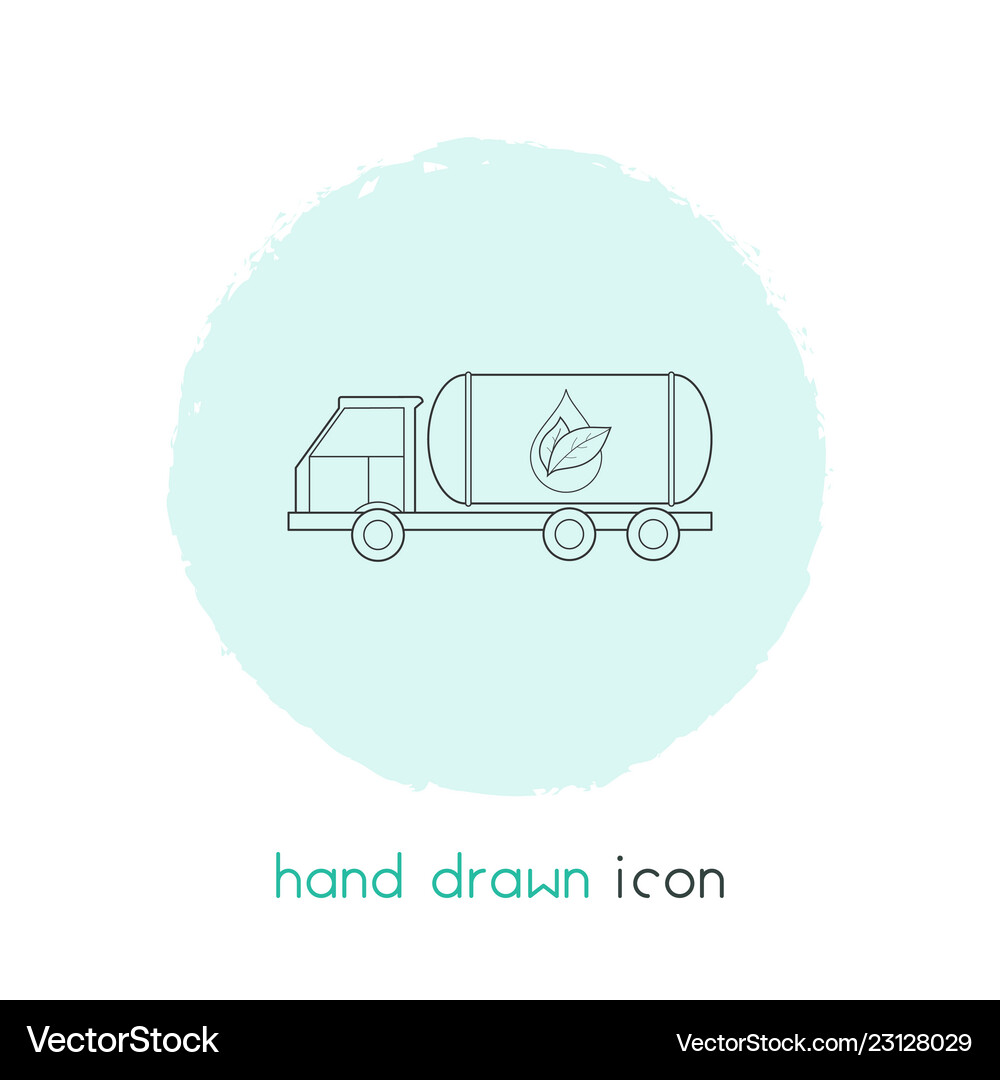 Fuel Delivery Icon Set Royalty Free Vector Image