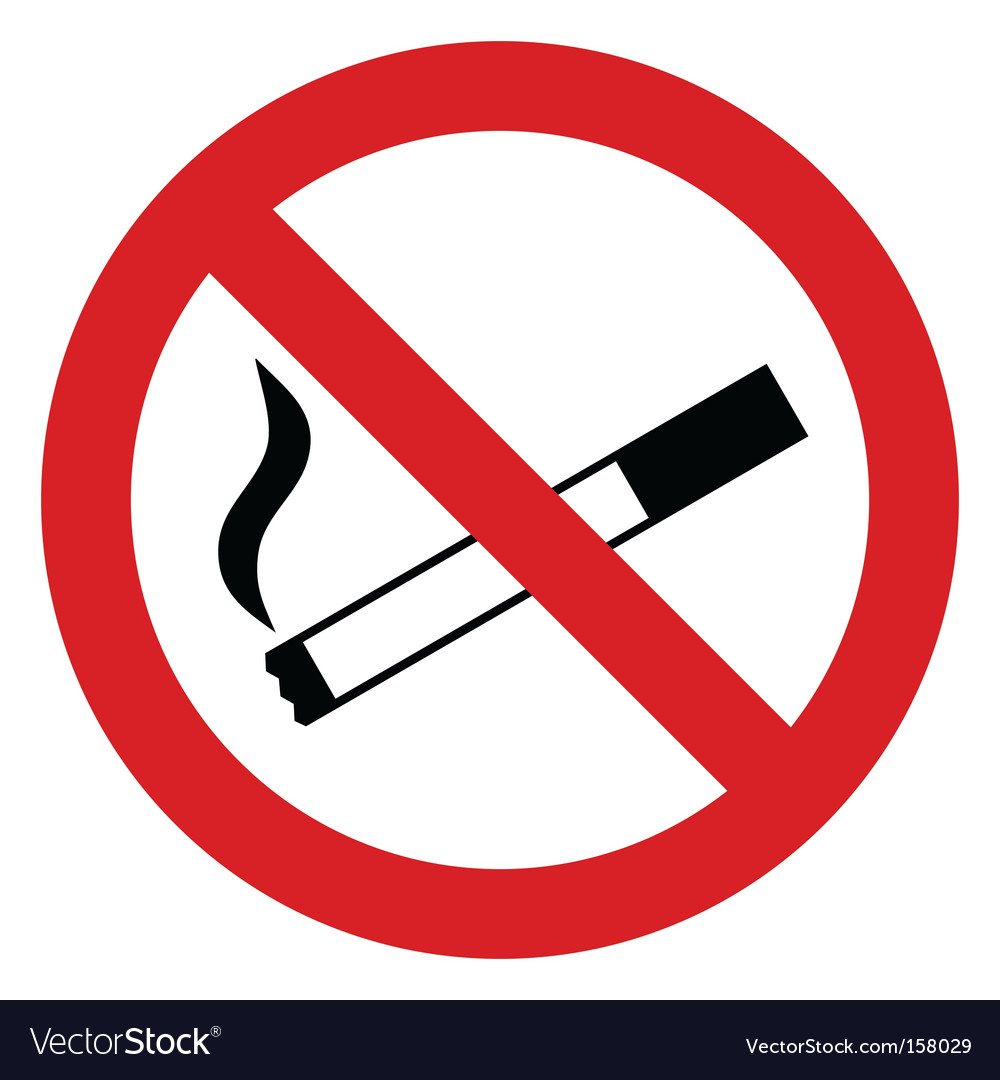 No smoking sign Royalty Free Vector Image - VectorStock