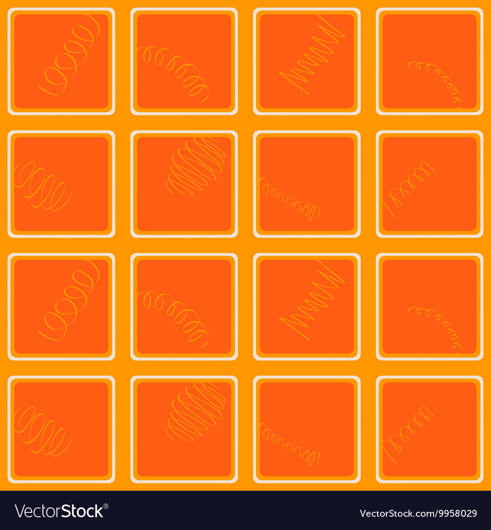 Seamless pattern with springs