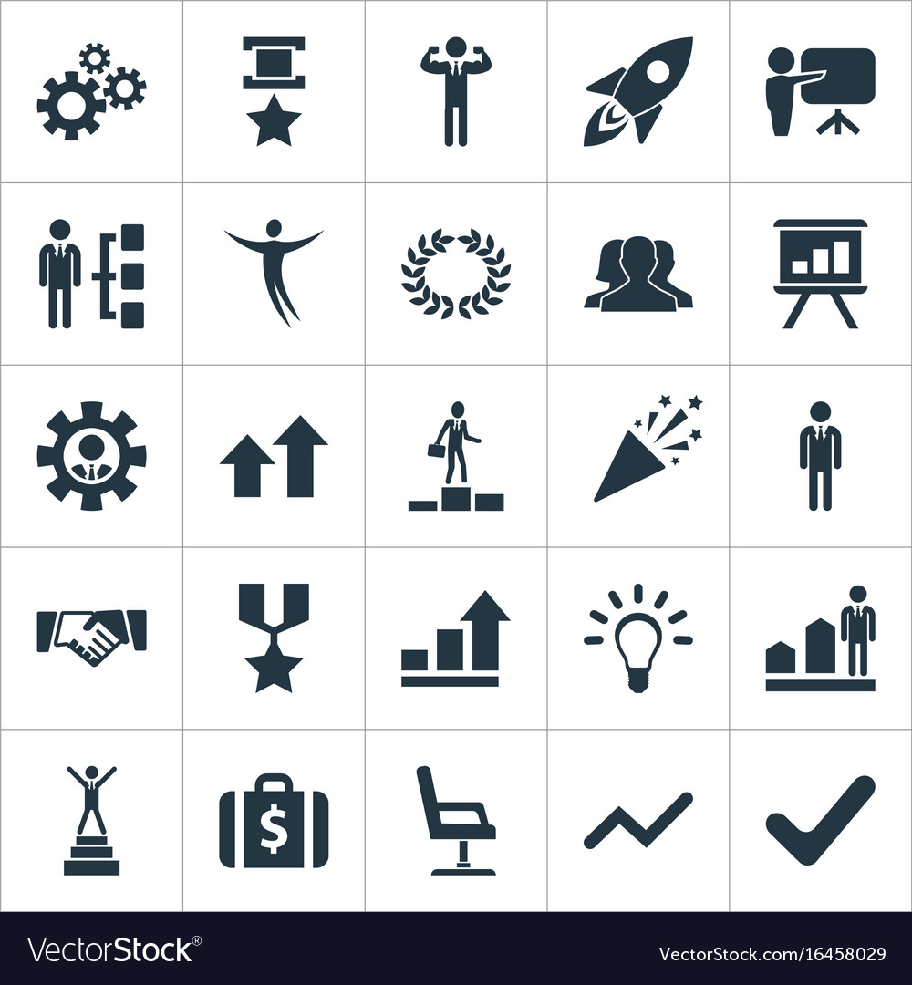 Set of simple success icons