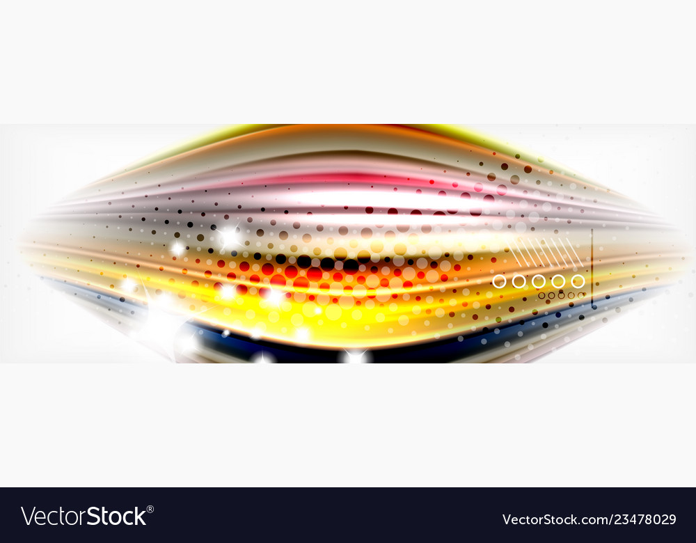 Smooth liquid blur wave background color flow vector image Smooth liquid blur wave background color flow
