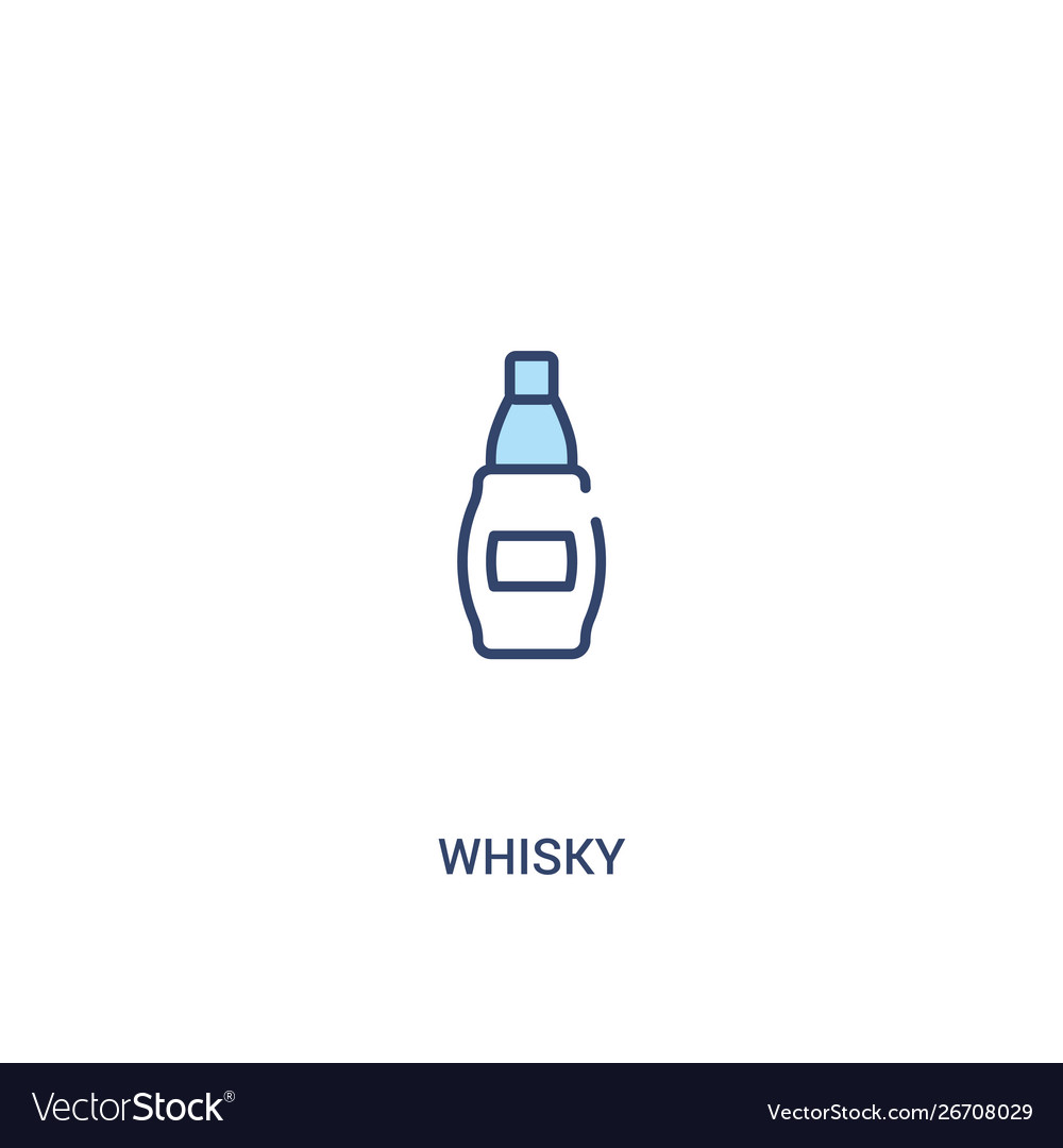 Whisky concept 2 colored icon simple line element