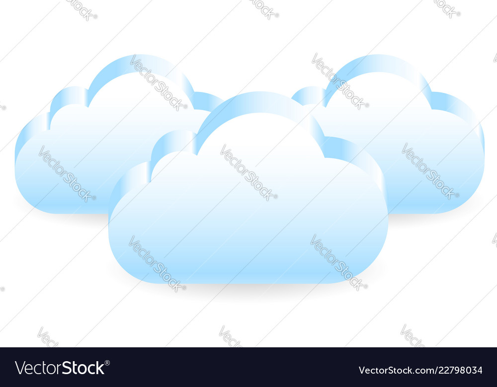 3d clouds overlapping cloud shapes eps 10 vector image 3d clouds overlapping cloud shapes eps 10
