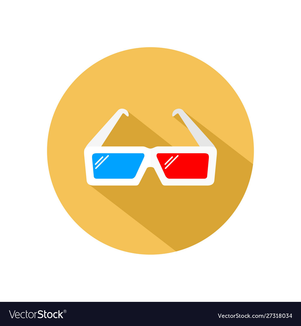 3d glasses icon for watching movie and film