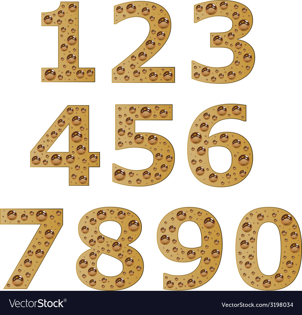 Bubble digits