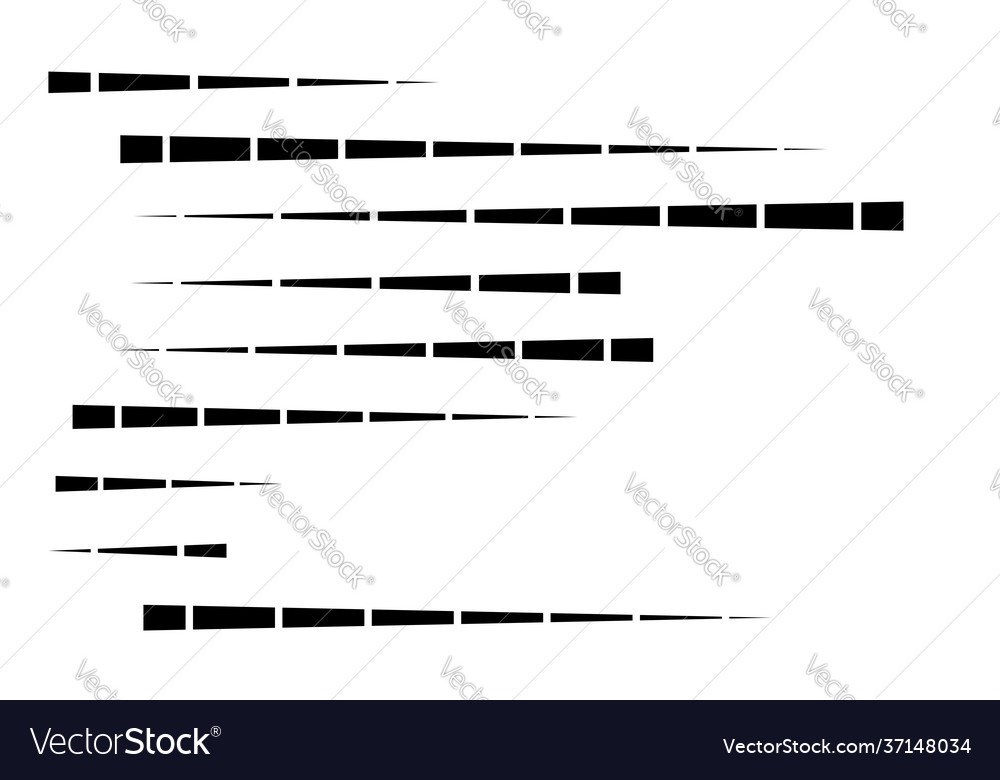 Dashed random straight parallel lines geometric Vector Image Dashed random straight parallel lines geometric
