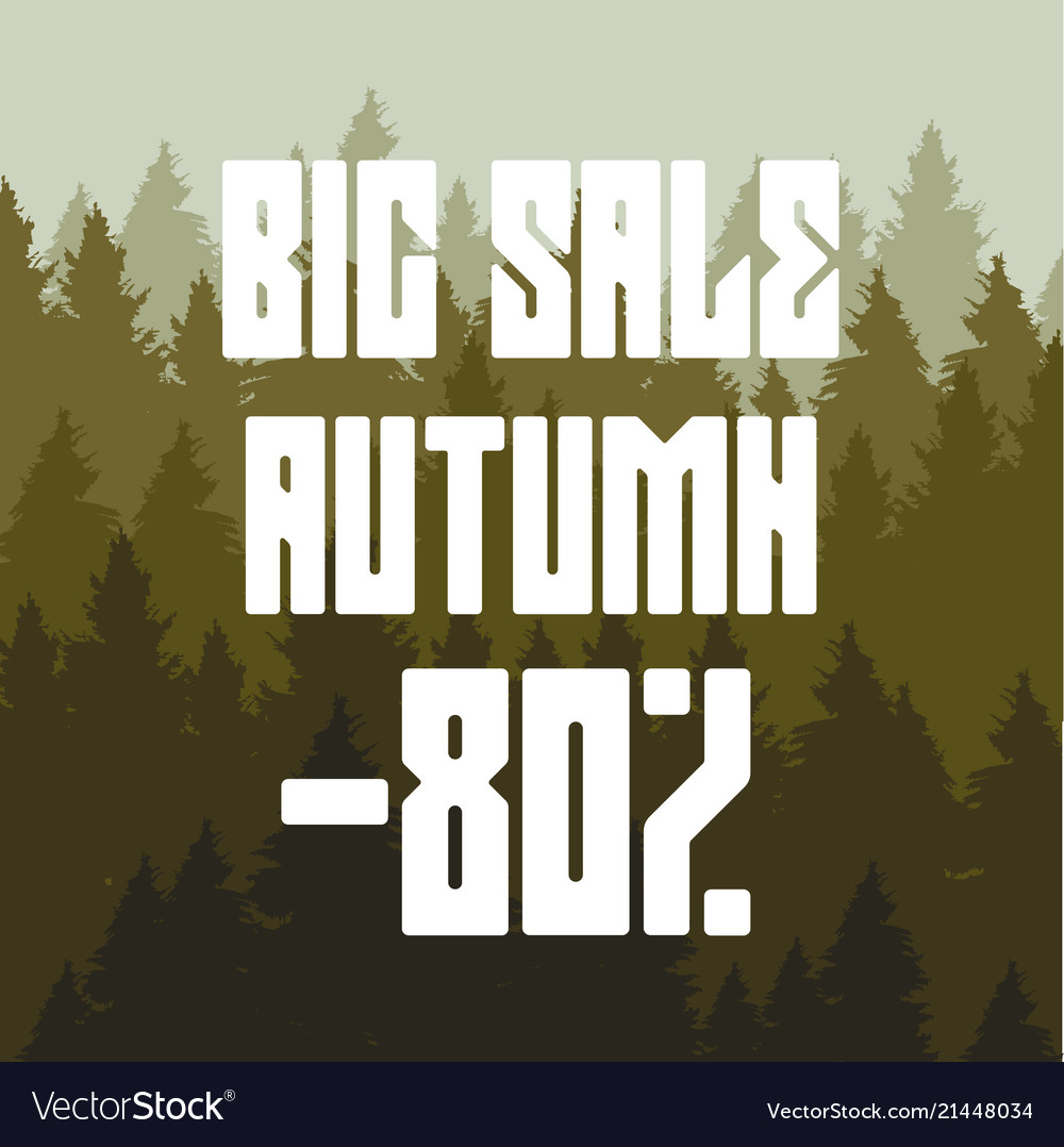 Drawing of a coniferous forest discount