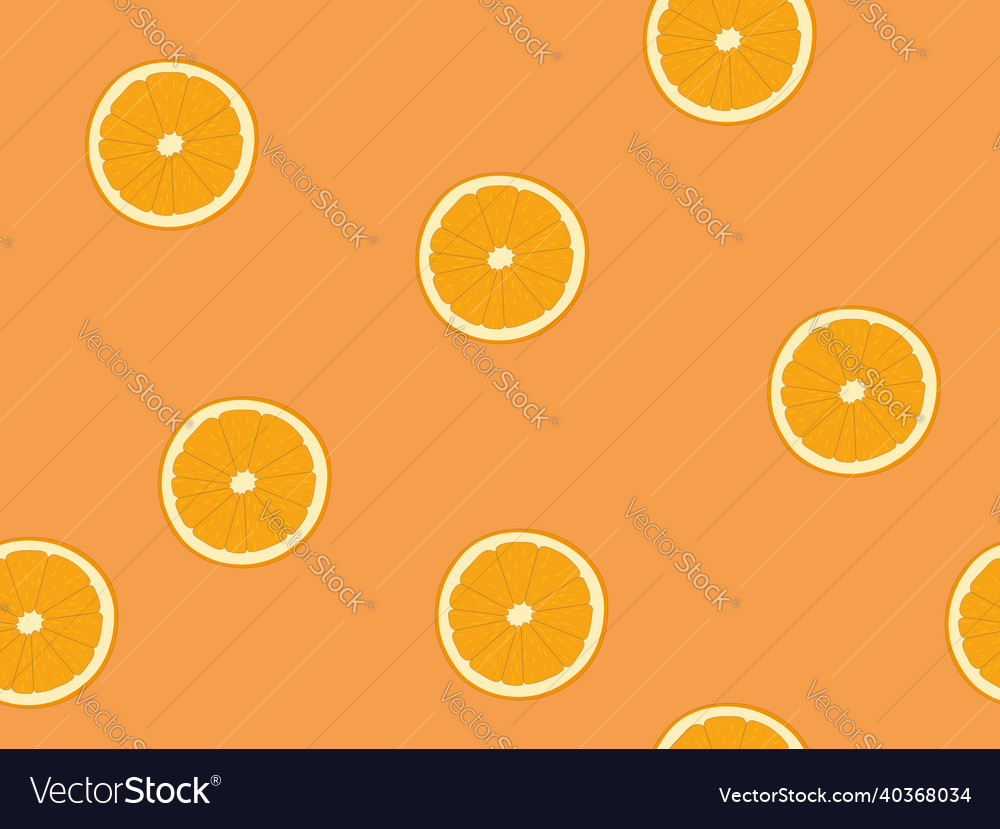 Orange slices seamless juicy colorful fruit