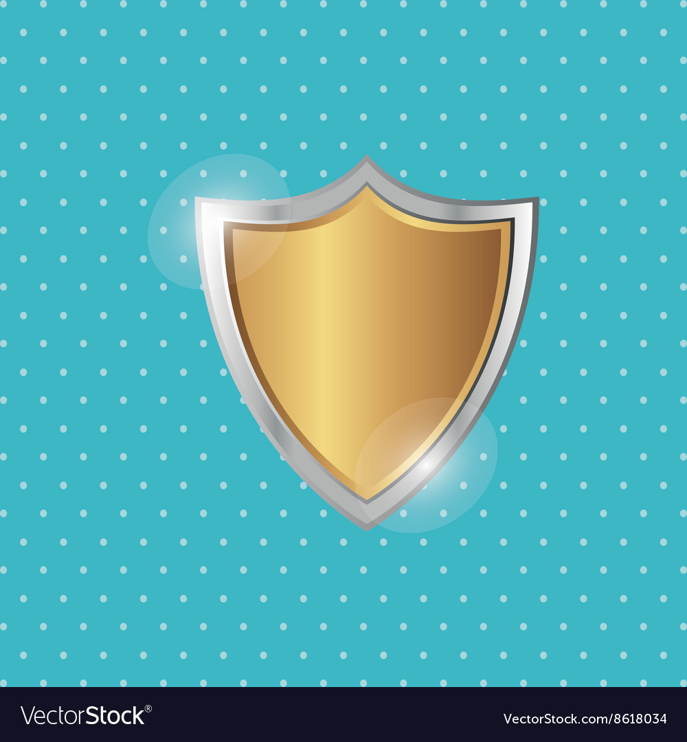 Security system shield concept warning