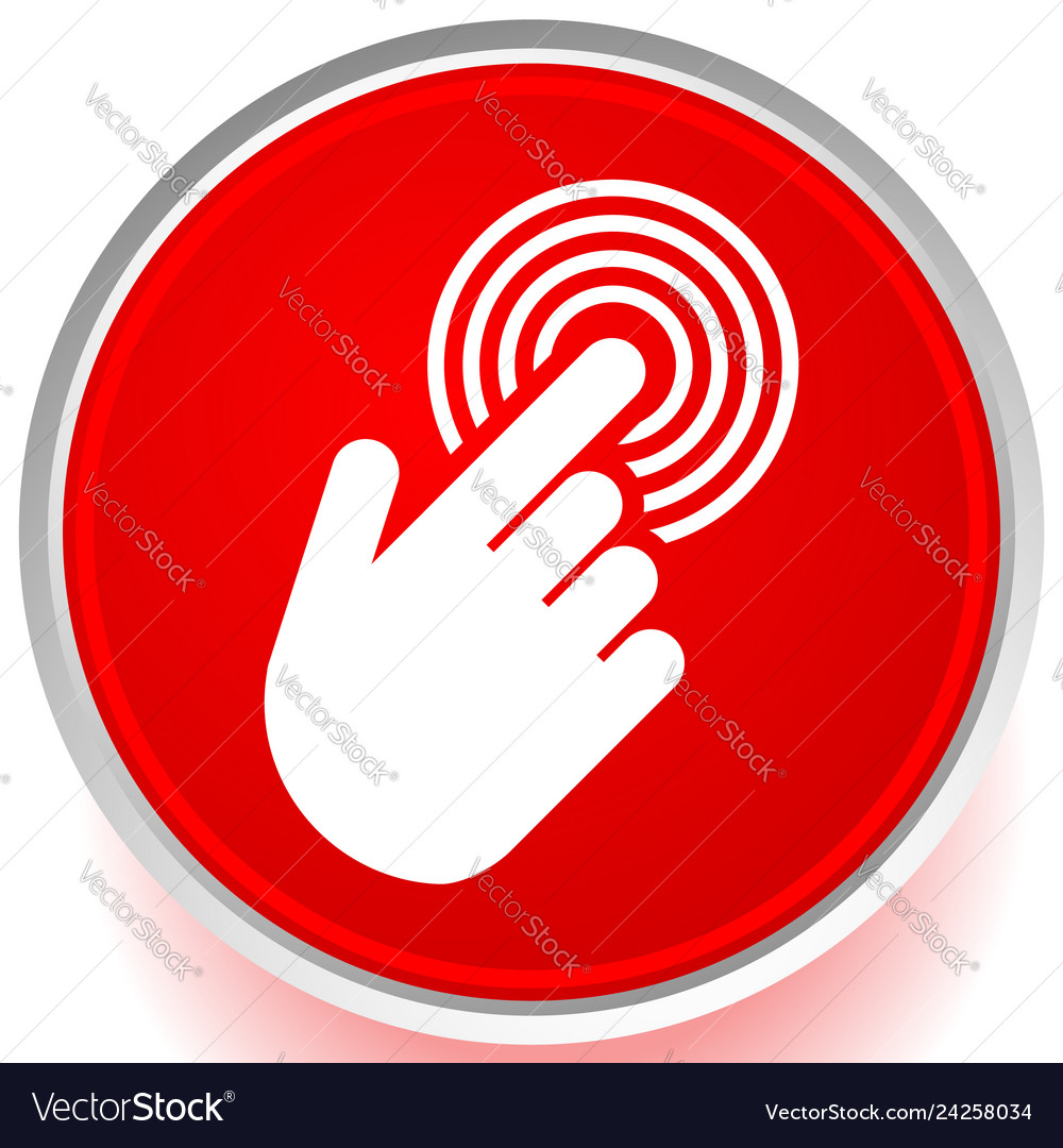 Tapping touchscreen on interface mobile phone icon Vector Image Tapping touchscreen on interface mobile phone icon