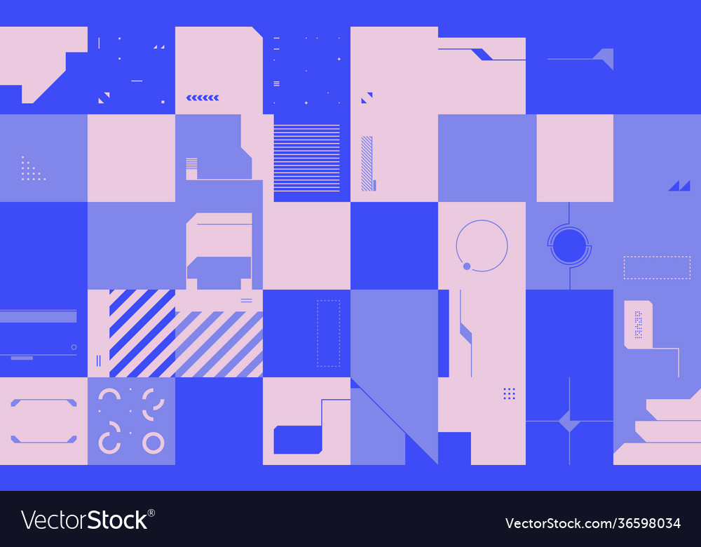 Technology abstract pattern design vector image Technology abstract pattern design