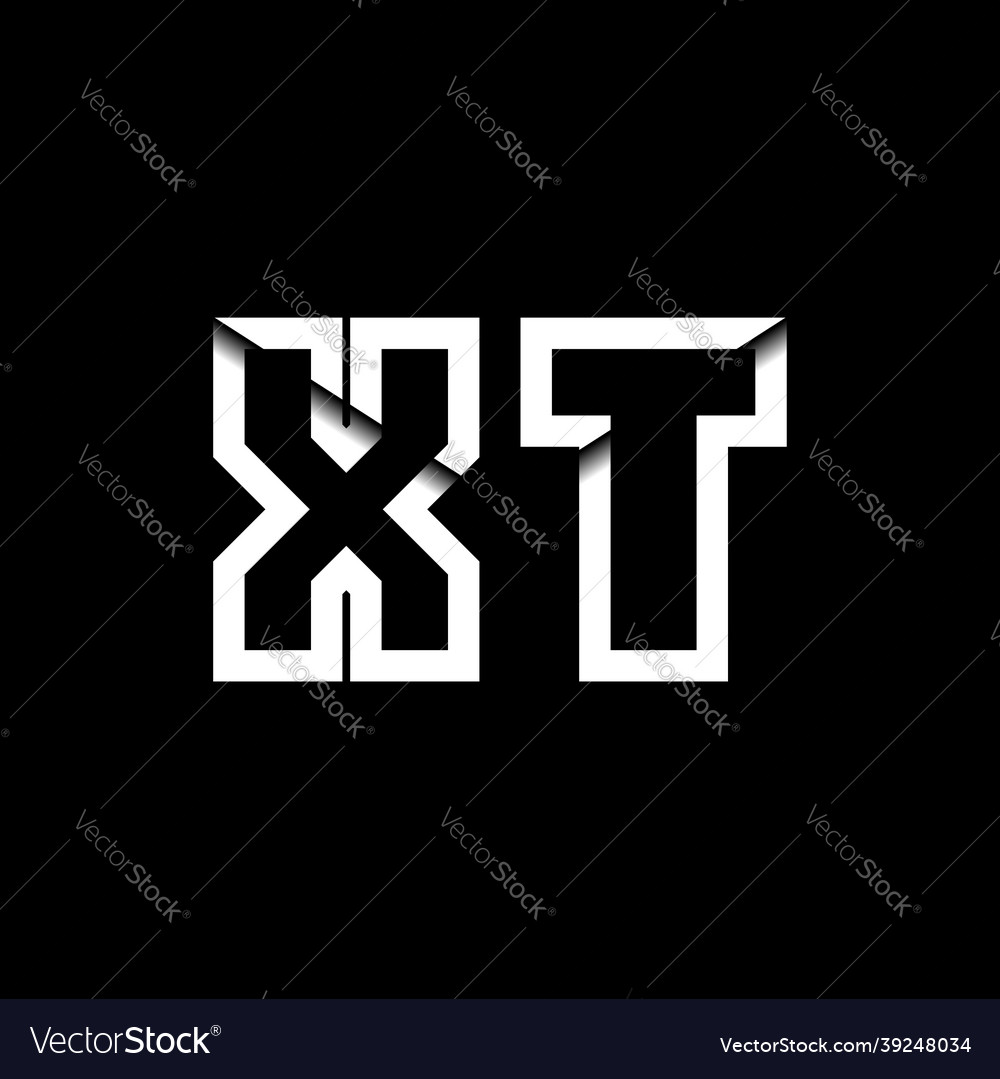 Xt monogram envelope shape style