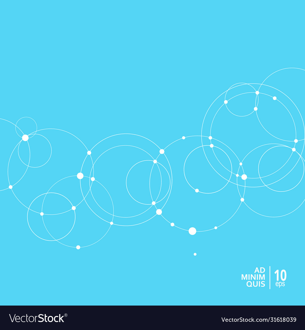 Abstract background with overlapping circles vector image Abstract background with overlapping circles