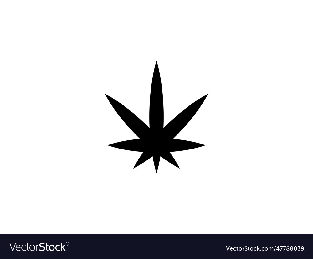 Cannabis leaf weed medical logo design