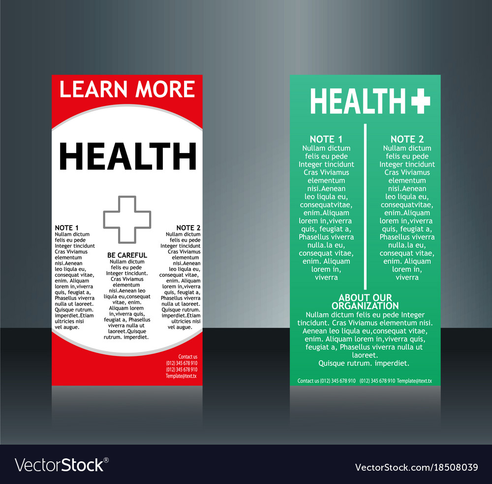 Collection of 2 abstract medical business cards