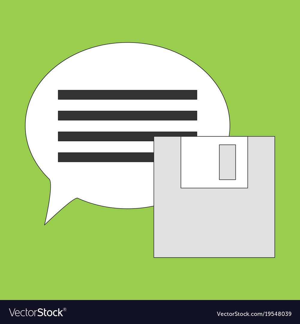 Flat text message icon speech bubble symbol