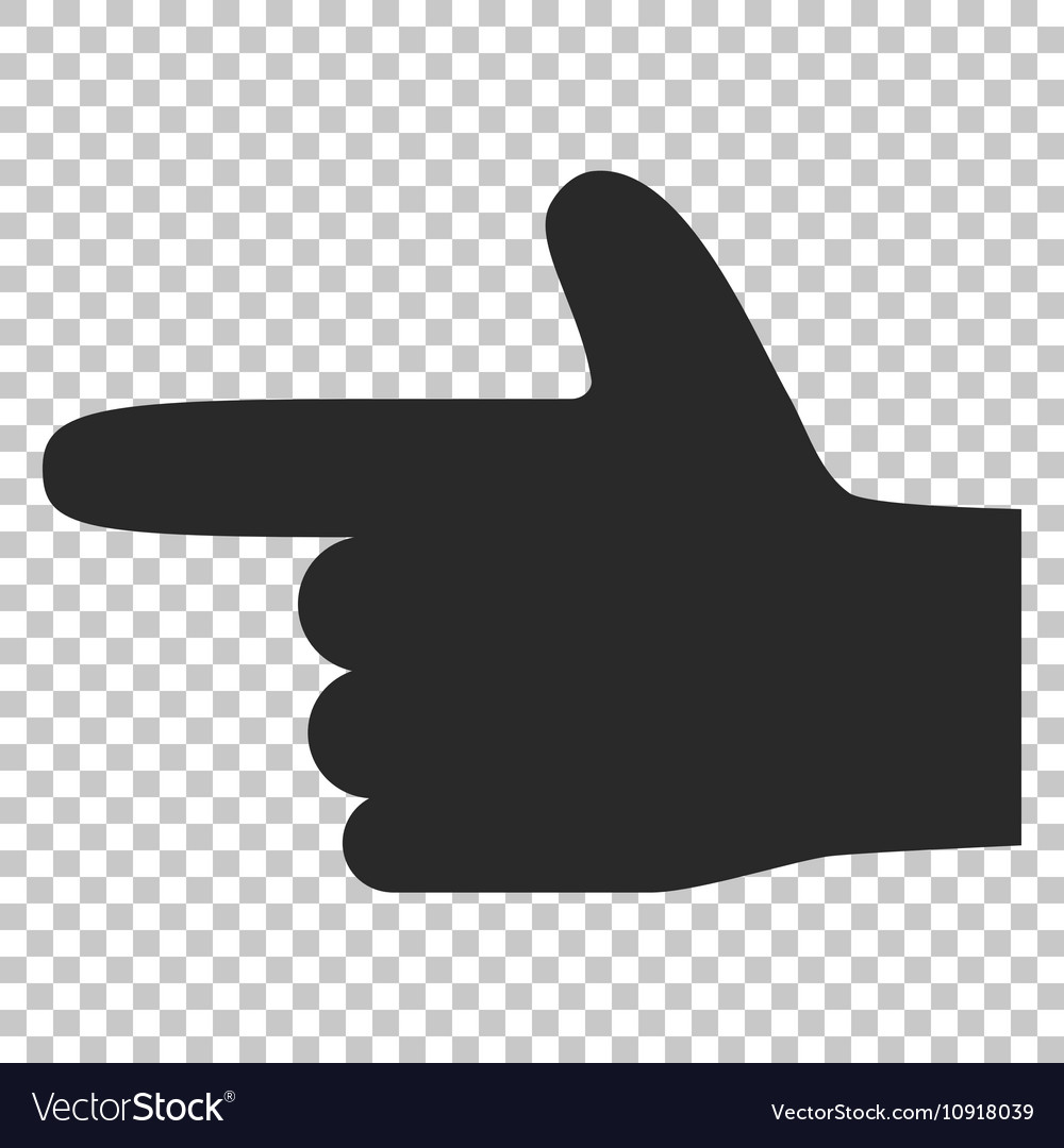 Hand pointer left icon