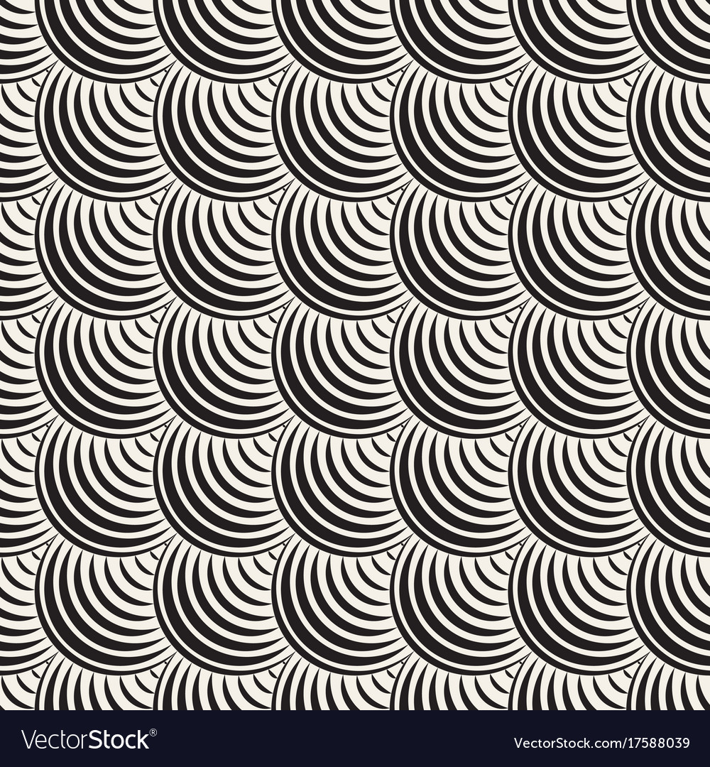 Seamless rounded lines pattern abstract