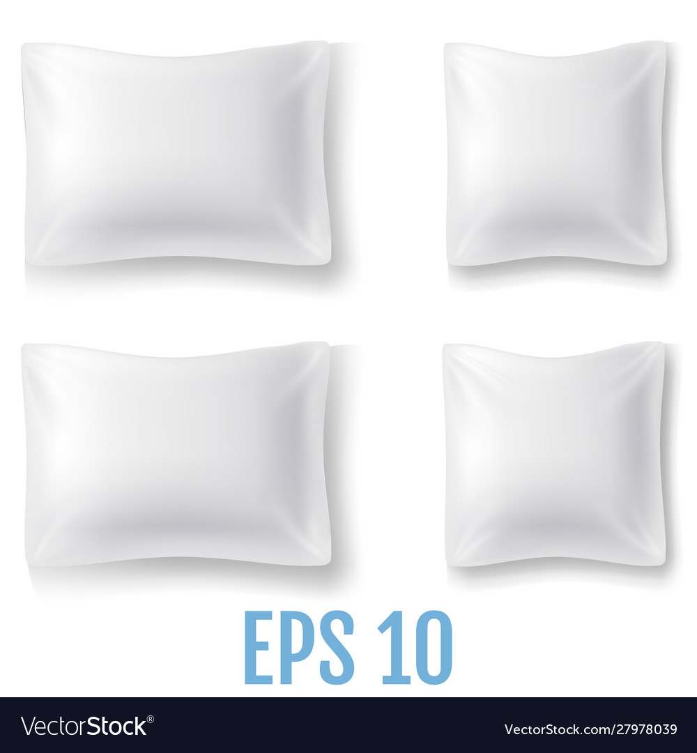 Set mock up a realistic pillows