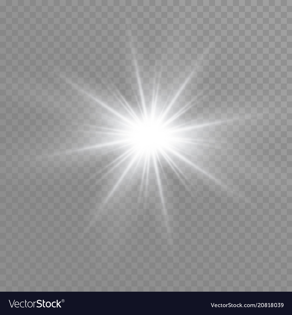 White sparks glitter special light effect Vector Image