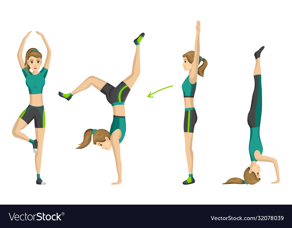 Woman fitness girl doing sport physical