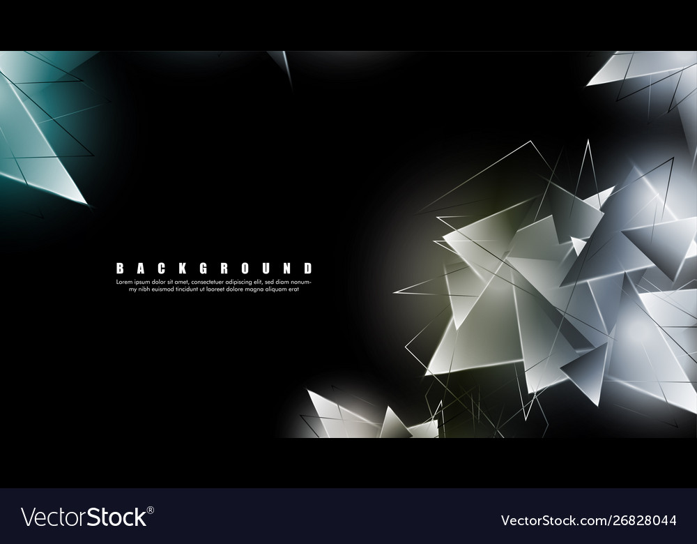 Abstract background with glowing triangles Vector Image Abstract background with glowing triangles