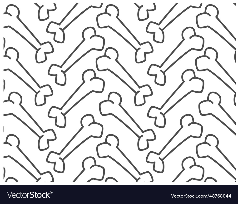 Bone pattern on a transparent background zoo