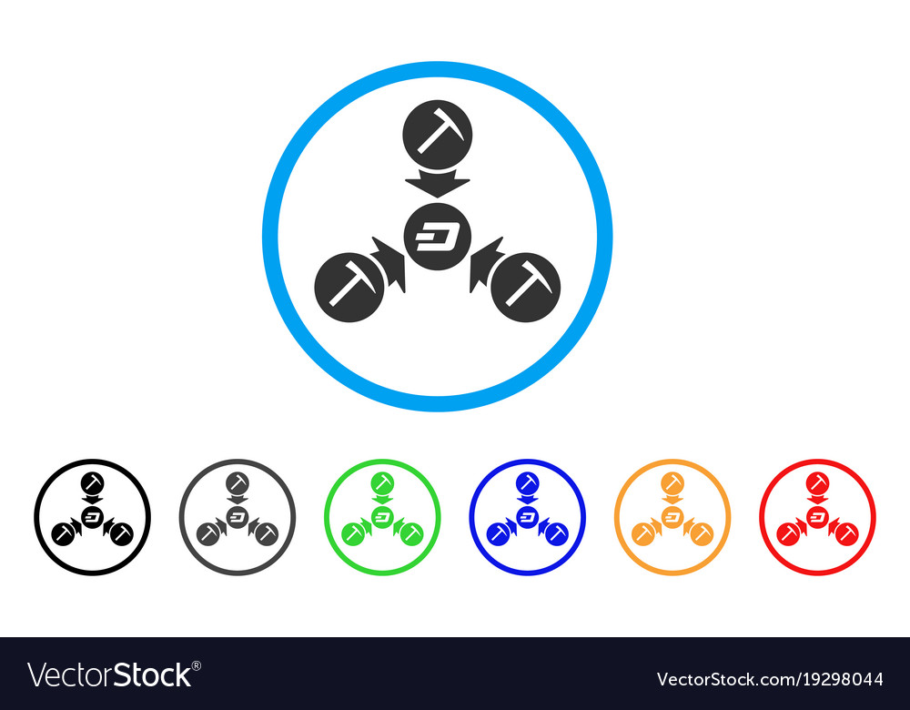 Dash mining pool rounded icon