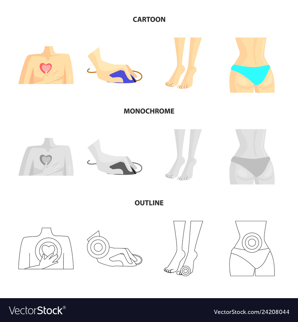 Isolated object of hospital and rendering symbol vector image Isolated object of hospital and rendering symbol