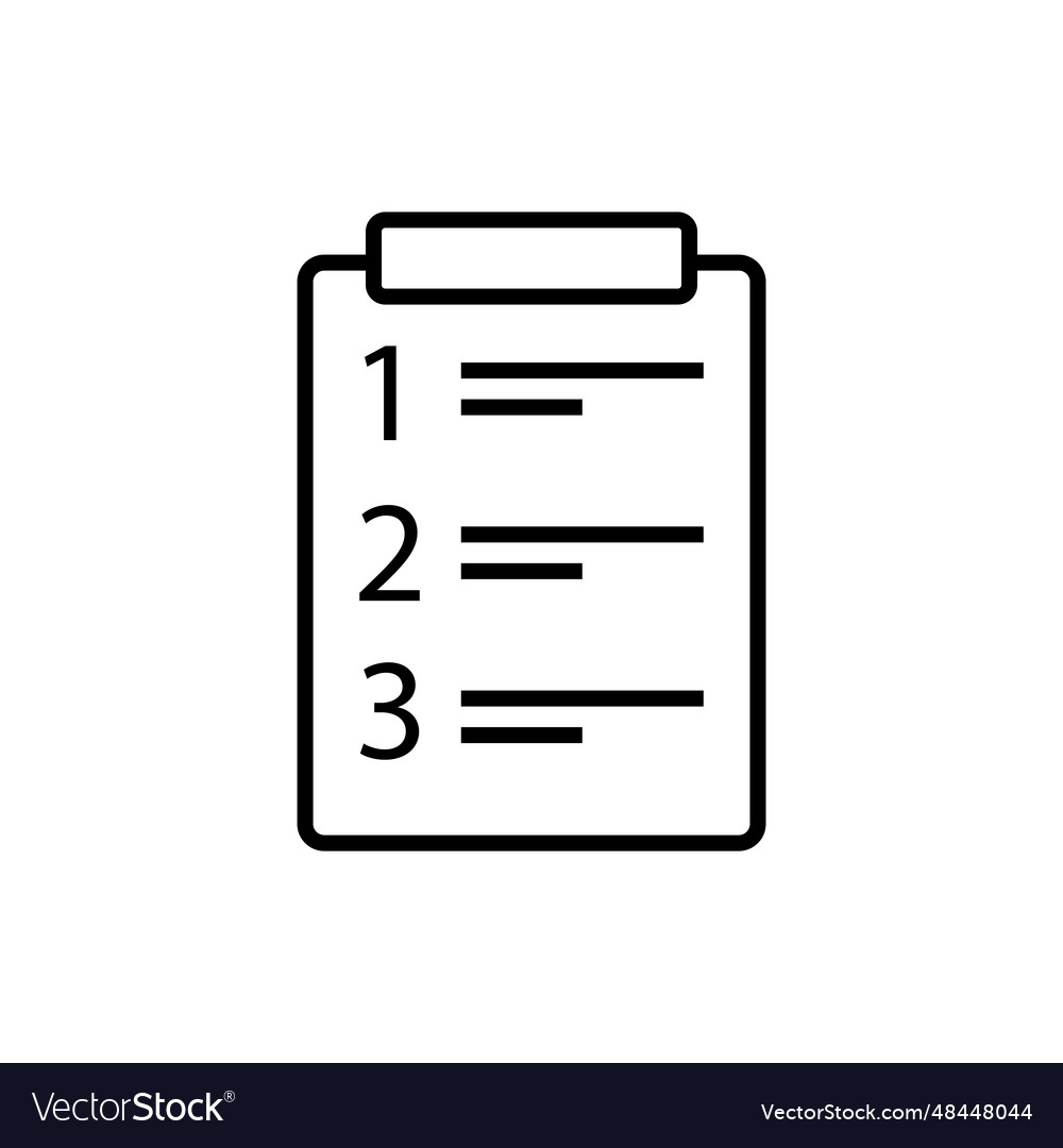 List paper icon