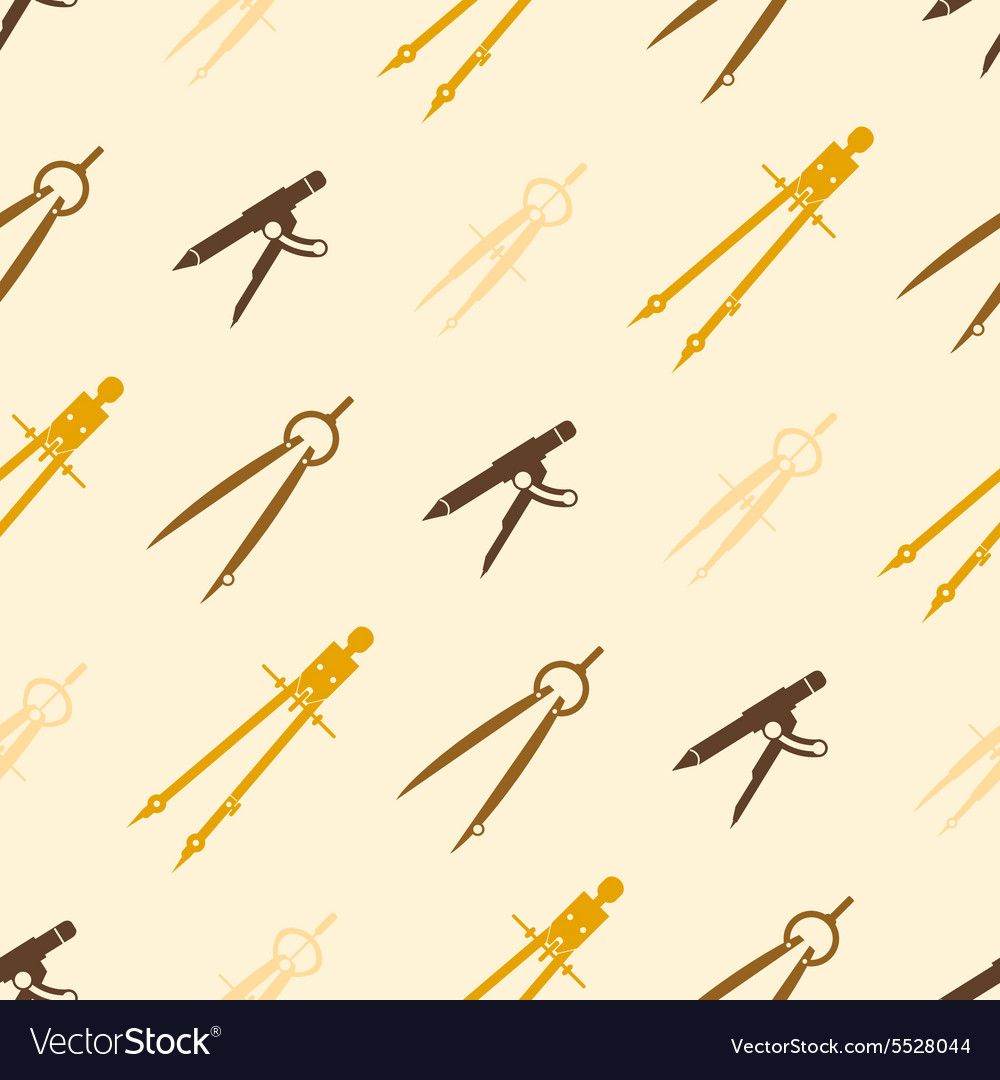 Seamless background with different compasses