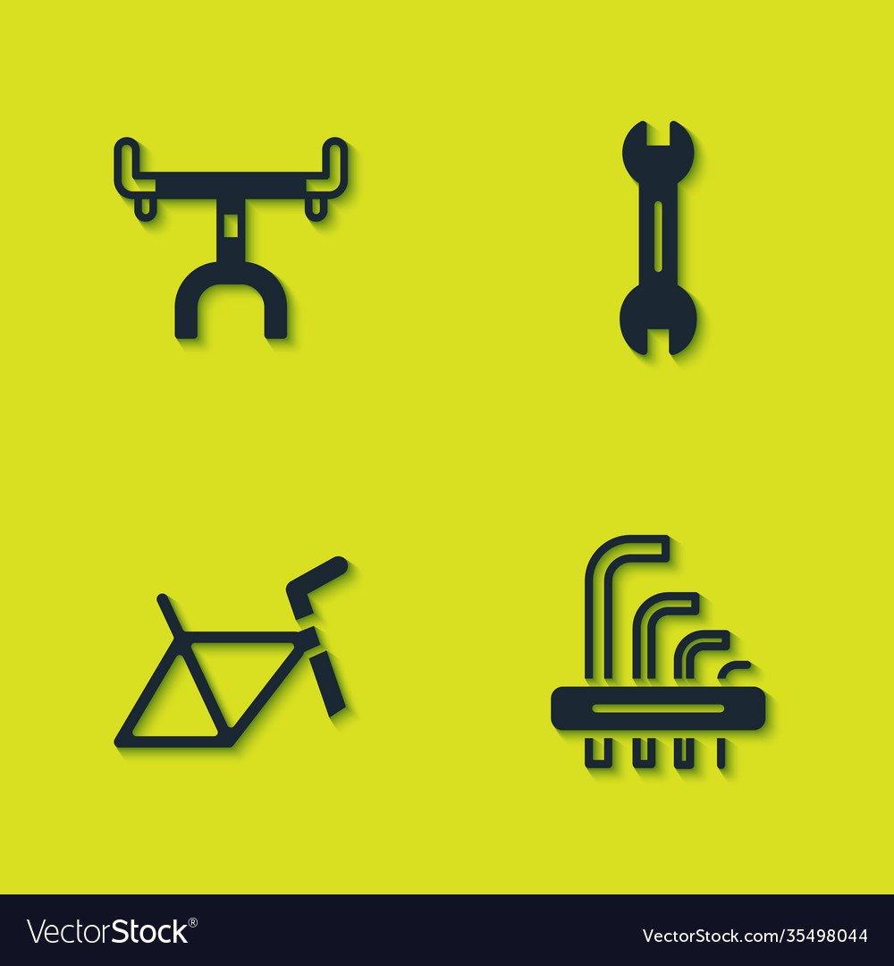 Set bicycle handlebar tool allen keys frame