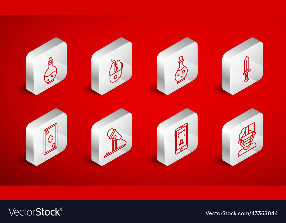Set line virtual reality glasses computer mouse vector image Set line virtual reality glasses computer mouse