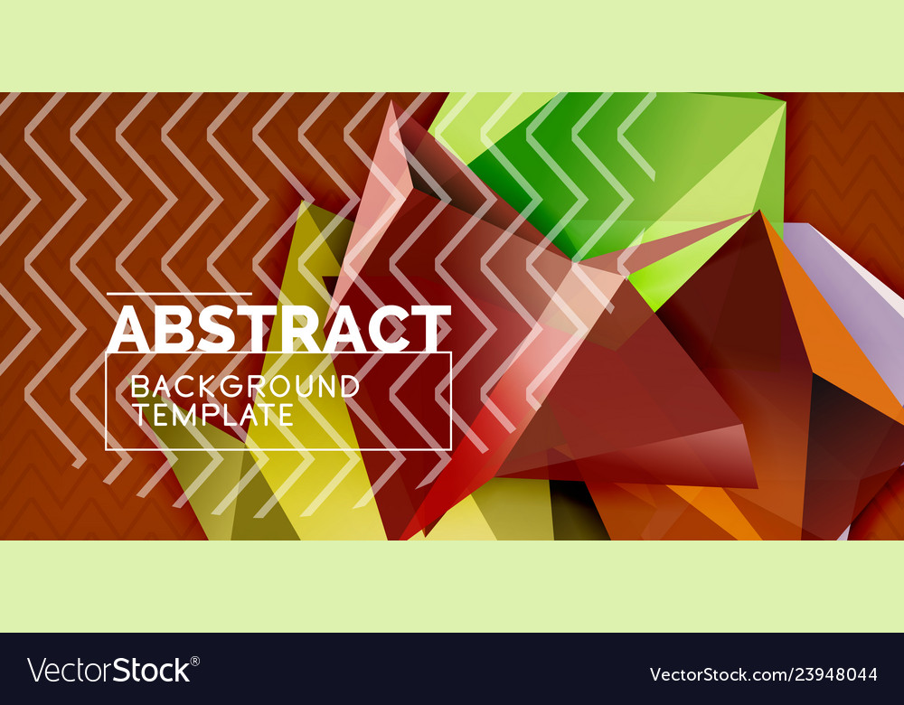 Triangular 3d geometric shapes background