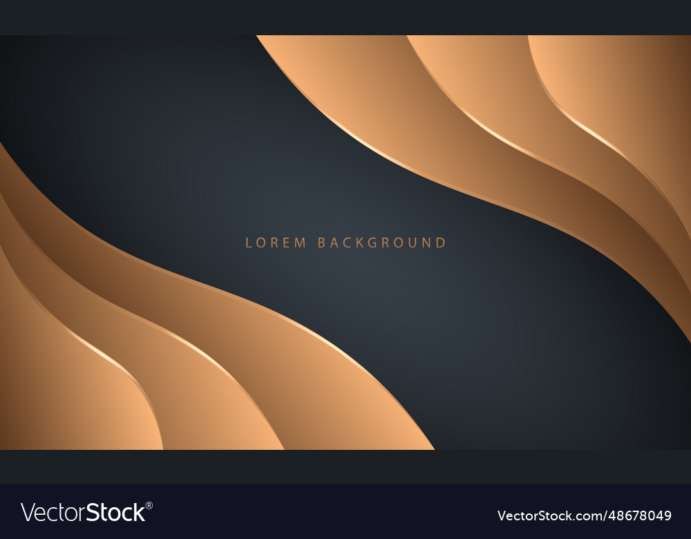 Abstract background and gold circle shapes vector image Abstract background and gold circle shapes