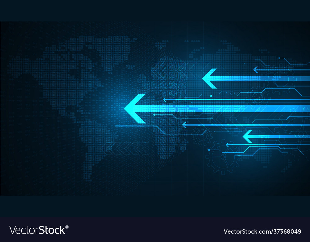 Access to large amounts data at high speeds vector image Access to large amounts data at high speeds