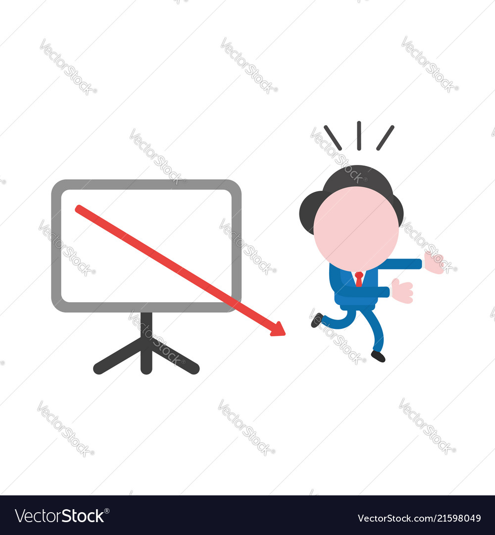 Businessman Running From Failure