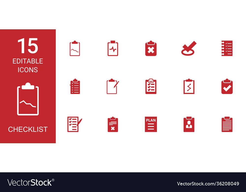Checklist icons