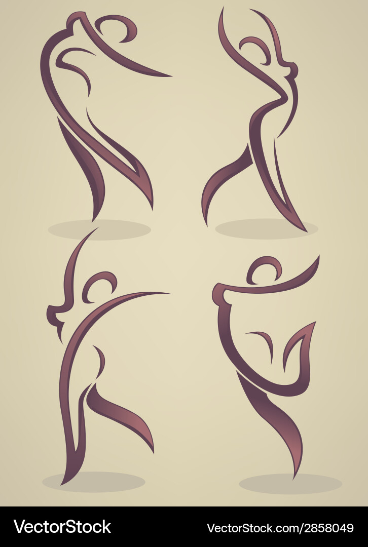 Posing Vector Dancing poses Royalty Free Vector Image - VectorStock