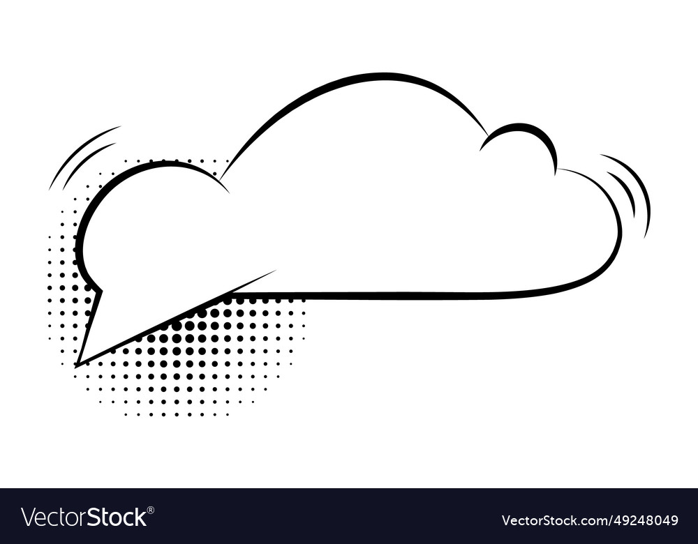 Empty comic style speech bubledesign elements Vector Image Empty comic style speech bubledesign elements