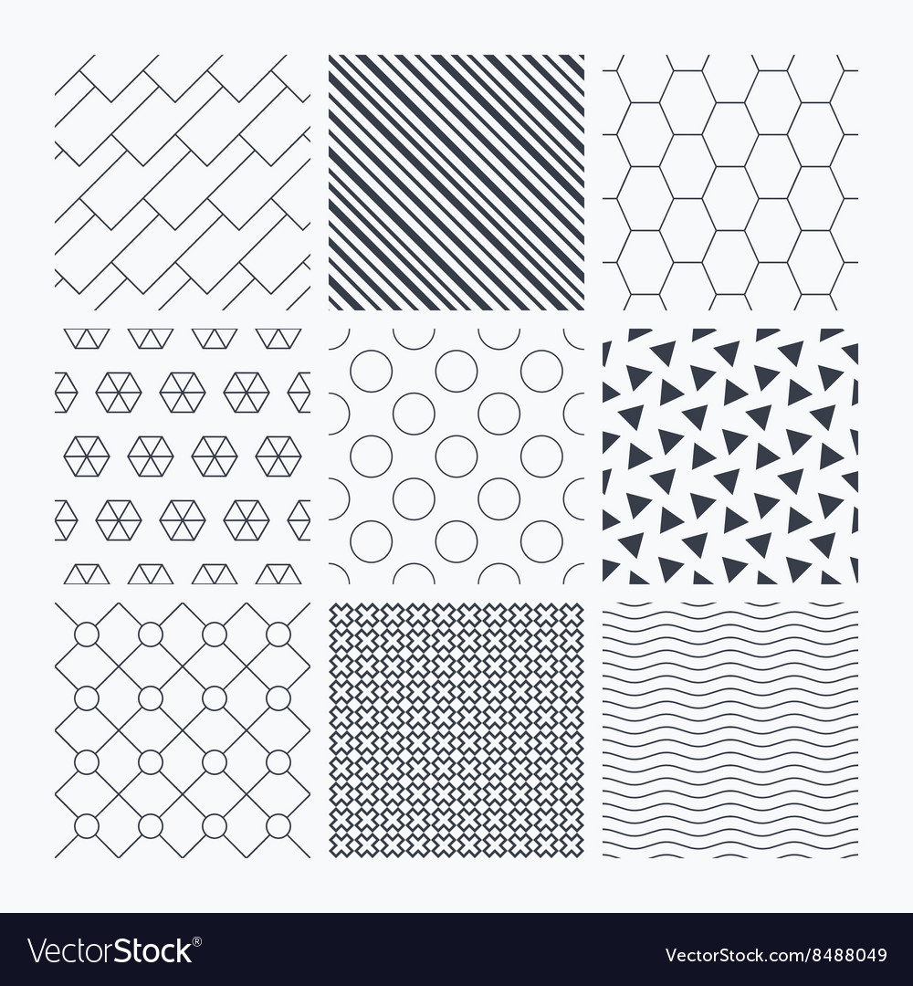 Geometric Diagonal Hexagonal Patterns