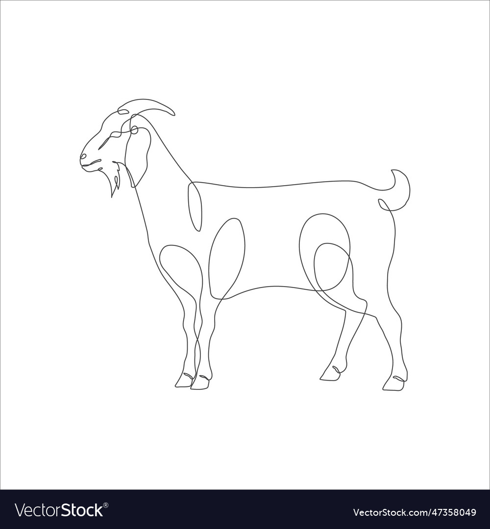 Goat linear icon