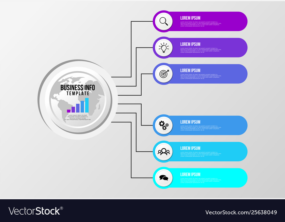 Infographic design template with options steps