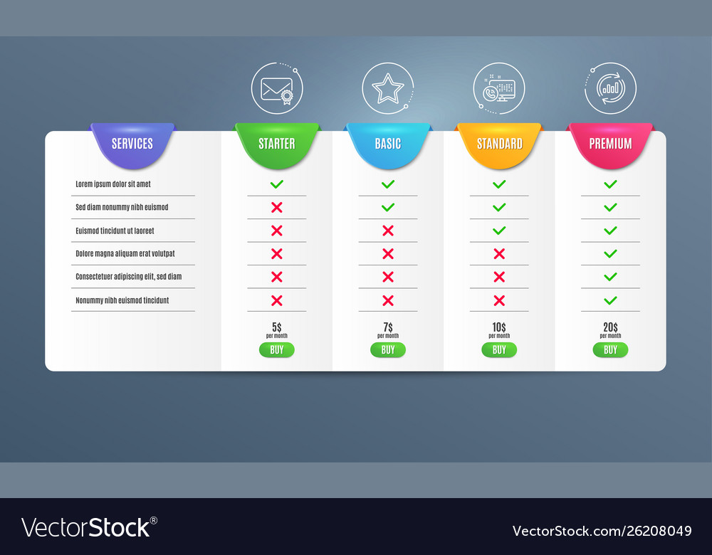 Web call star and verified mail icons set update vector image Web call star and verified mail icons set update